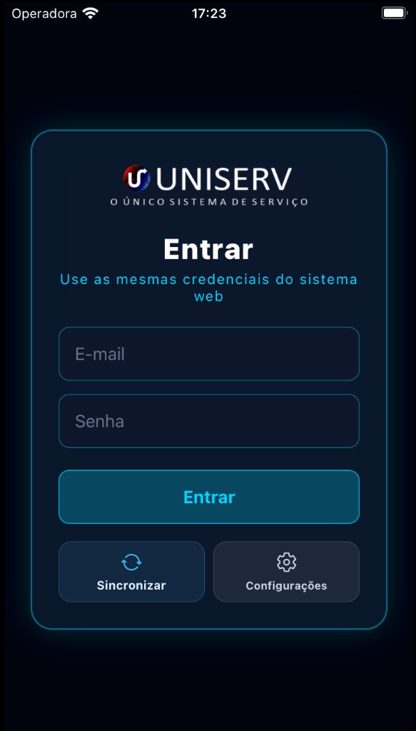 App UNISERV — Entrar