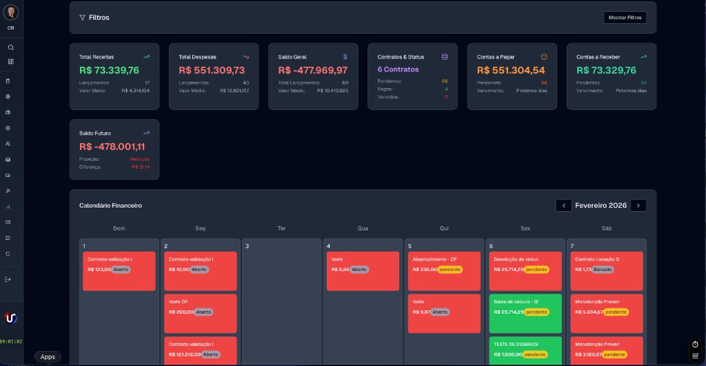 UNISERV — Agenda Financeira