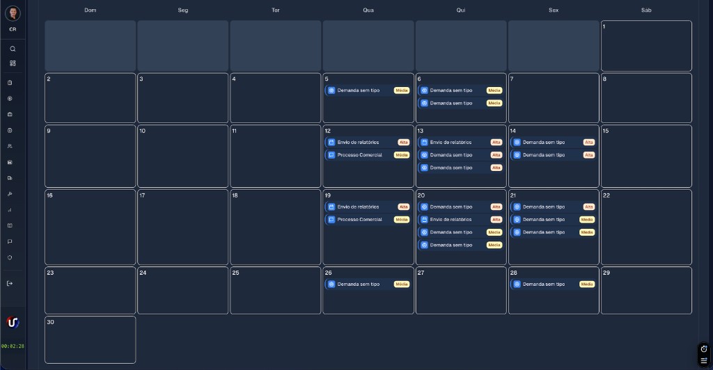 UNISERV — Calendário de Demandas